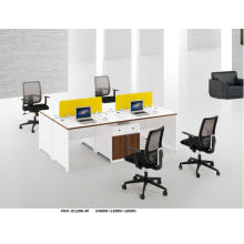 Custom Made Modern Elegant White Teaming Desk Workstation